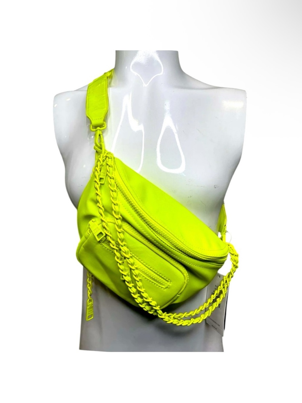 Steve Madden Neon Yellow Crossbody Belt Bag